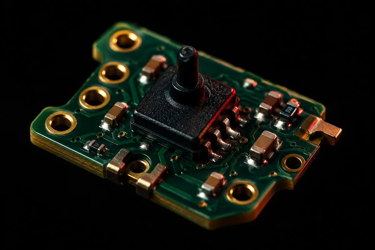 Hall-effect sensor inside a gamepad thumbstick, magnetic field diagram